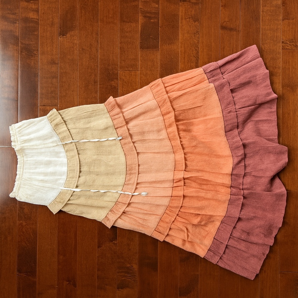 Tiered Ombre Maxi Dress- Size Large